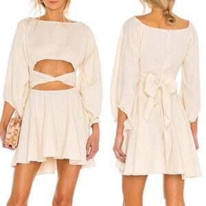 JBQ Just Bee Queen Colette Linen-Blend Mini Dress